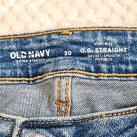 OLD NAVY HIGH RISE OG.STRAIGHT WOMENS JEANS SIZE 30 PLUS NEW WITH TAGS - Picture 8 of 12
